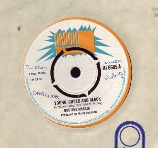 Bob Marcia Young Gifted and Black 7 Harry J Label ►♫
