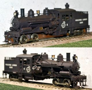 Pickering 2 Truck Heisler Geared Steam locomotive PFM Brass HO [6711
