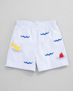 dive in seersucker swim shorts $ 52