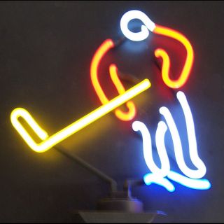 New Neon Lighted Hockey Player with Hockey Stick Neon Sculpture Sign