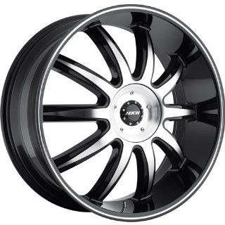 MKW M112 18 Black Wheel / Rim 5x110 & 5x115 with a 40mm Offset and a