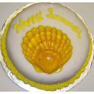 Hazelnut Decorated Cake Single Layer 8 RoundTopped with Tropical