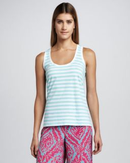  available in shorely blue $ 58 00 lilly pulitzer stuart striped tank