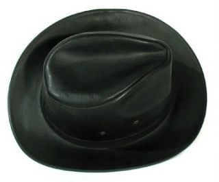 henschel leather cowboy hat size m medium men s