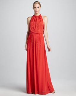 Erin Fetherston Beaded Halter Gown   