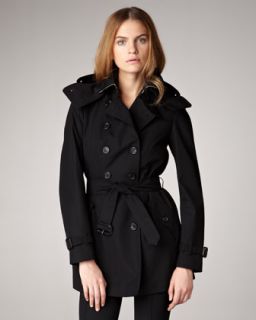 Burberry London Hooded Trenchcoat   