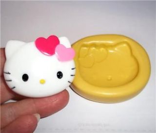 Hello Kitty Cat Flexible Push Mold for Resin or Clay Food Safe