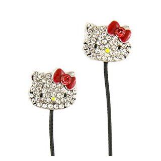 Hello Kitty Bling Jeweled Earbud Headphones Earbuds Sanrio Christmas
