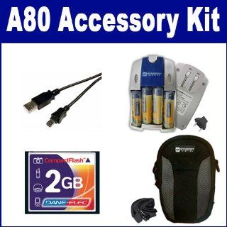 Canon Powershot A80 Digital Camera Accessory Kit includes