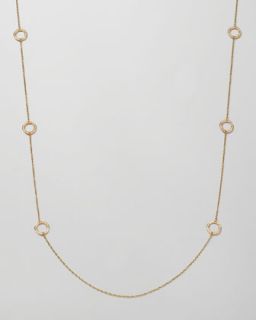 J5938 Ippolita Stardust By the Yard Pave Ring Necklace, 50L