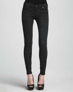 For All Mankind The Skinny Laser Snake Print Jeans   