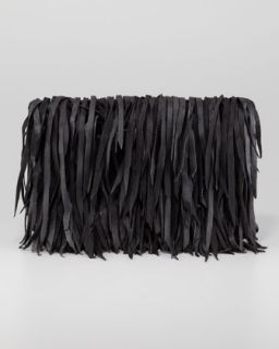 motif 56 melaney fringe clutch bag black available in black $ 195 00