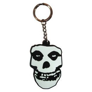 3D Rubber Key Chain   The Misfits Rock Music Band White