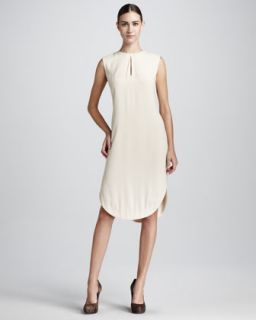 Tibi Pyramid Embroidered Sleeveless Shift   