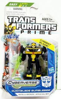 Transformers Prime Cyberveres Legion Class Quickblade Bumblebee Action