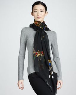 Gucci GG Print Scarf, Midnight   