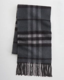 Burberry Happy Check Fringe Scarf   