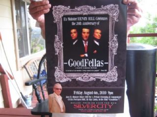 Goodfella Henry Hill Autographed Poster Dallas Club