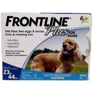 Frontline Plus For Dogs 23 44 Lb, 6 Pk