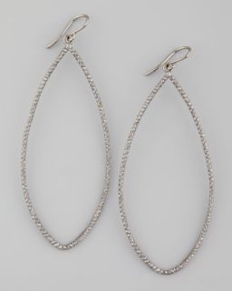 Y1EW2 Dogeared Sparkle Marquise Earrings, Charcoal