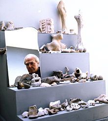 moore in his studio in england 1975 by allan warren