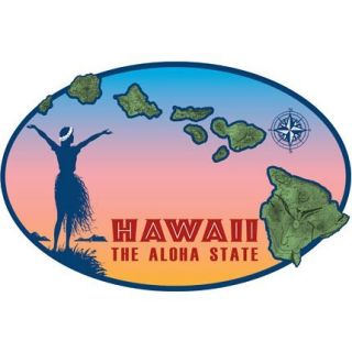 Hawaiian Island Chain Sticker Decal from Hawaii
