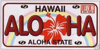 Hawaiian Large Beach Towel Aloha License Plate Hawai N