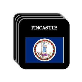 US State Flag   FINCASTLE, Virginia (VA) Set of 4 Mini