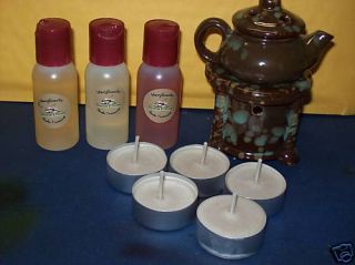 Home Fragrance Oil Burning Kit Ceramic Burner Oils Teas