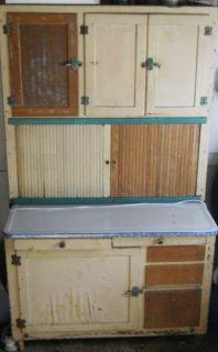 Antique Vintage Hoosier Kitchen Cabinet Cupboard