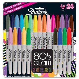 Sharpie Fine Tip Permanent Marker, 24 Pack Assorted Colors