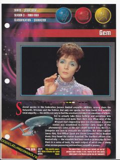 Kathryn Hays as Gem Actress Star Trek TOS Print Sheet