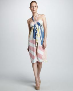 DKNY Printed Bandeau Dress   