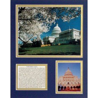 United States Capitol Famous Landmark Picture Plaque