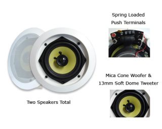 New Pair 140W in Wall Ceiling 5 25 Home Audio Speakers