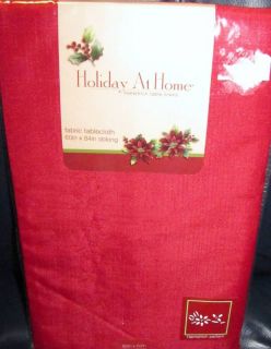 New Holiday at Home Tablecloth 60x84Oblong Red