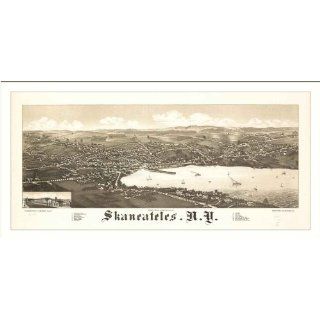 Historic Skaneateles, New York, c. 1884 (M) Panoramic Map