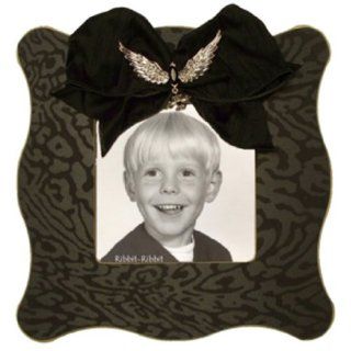 Ocelot Picture Frame in Ebony with Wings Baby