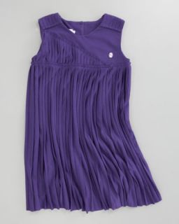 Z0XQ8 Baby Dior Pleated Jersey Dress, Sizes 2 4