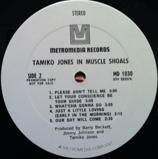 Tamiko Jones in Muscle Shoals LP WLP Vinyl MD 1030 VG