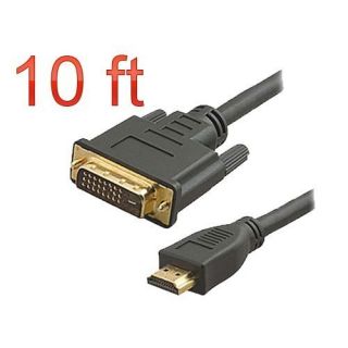 10 FT HDMI Male to DVI D Male Cable M M 1080 Cord HDTV PS3 DVD LCD