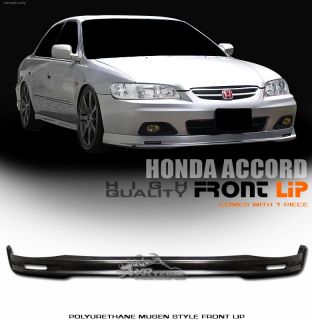 98 02 Honda Accord 4 Door Sedan Mug Style PU Front Bumper Lip Spoiler