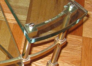 Gio Ponti Fontana Arte Brass Glass Etagere Table