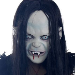 Horror Halloween Rubber Latex Sadako Mask Headgear Zombie Halloween