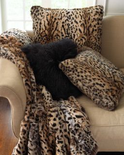 Adrienne Landau Rabbit Fur Throw, Rabbit Fur Pillows, & Mongolian Wool