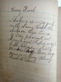 1896 Antique Diary Journal Hunter Kurtz Honeybrook PA