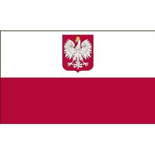 3x5 FT Poland Polish Polska Eagle Flag Made Nylon Flag