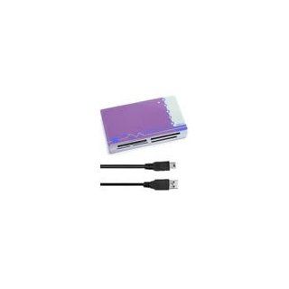 All in One USB 2.0 Memory Card Reader (Purple) for Hp