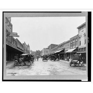 Historic Print (L) Arkansas  Russellville  Street scene