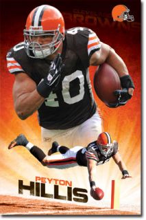 NFL Cleveland Browns Peyton Hillis 2011 2012 Poster
